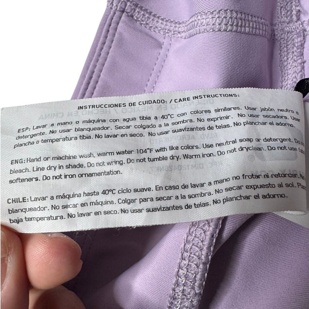 Charly Light Purple Compression Shorts - Size Small - Hidden Waist Pocket - Picture 8 of 9